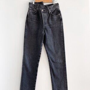 AGOLDE Criss-Cross Straight Jeans